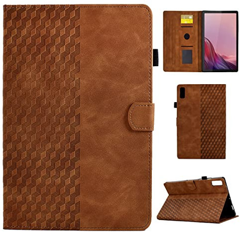 CASAFUNY Lenovo Tab M9 9 Inch Case 2023 (TB310FU) Protective Tablet Case with Multi-Angle Stand, Shockproof Cover for Lenovo M9 2023 Tablet, Brown
