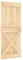 vidaXL Porte, Porte Coulissante Suspendue, Porte de Grange Chambre à Coucher Cuisine Garage Entrée Maison Intérieur, Bois Massif de Pin
