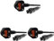 C2G 80603 3 Metre C5 Laptop Power Cable (IEC60320C5 to BS1363) 9 Foot Cloverleaf Power Cord, Black (Pack of 3)