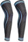 Rodillera Larga Deportiva Rodillera de Compresión Silicona Antideslizante Para ACJ, PCL, Desgarro Menisco, Artritis, Tenosinovitis, Hombres y Mujeres (azul, L)