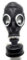 Maschera antigas MF14 - Maschera integrale con filtro a carbone attivo standard da 40 mm (GP-5) Nero (S/M)