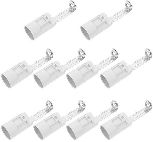 10 Piezas Soporte De Lámpara De Manguera De Vela Enchufe De Luz De Tornillo E14 Tapa Del Zócalo De La Bombilla De Luz De Base De Candelabro Techo Lámpara De Pared Cobre