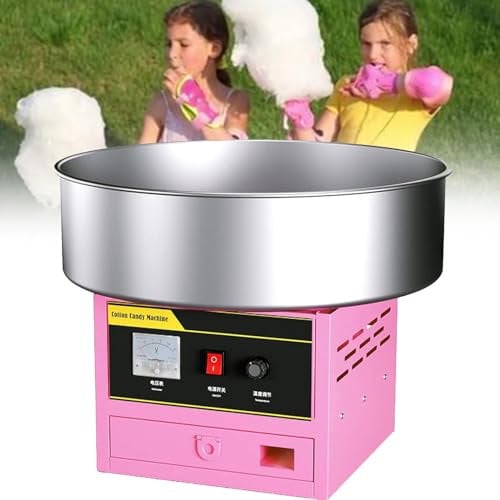 DPQYJPP Cotton Candy Maker, Vending Kitchen Appliance, Carnival Theme Birthday Party Candy Machine Makers Candy Floss Sugar kit Party Theme,Pink