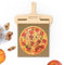 MissFox Sliding Pizza Peel – Pala deslizante para pizza [2024 NUEVO] – Pala deslizante para pizza con revestimiento antiadherente y mango (55 x 35 cm) – El original para una perfecta transferencia de
