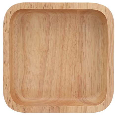 Bols Carrés, Bol En Bois, Grand Bol De Service, Bol à Nouilles Ramen, Bols à Fruits, Vaisselle De Cuisine Pour la Maison, la Cuisine Et le Salon(18cm)