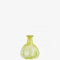 Generisch Generico MADAM STOLTZ Vase aus recyceltem Glas, gelb, 9 x 12 cm, Blumenhalter