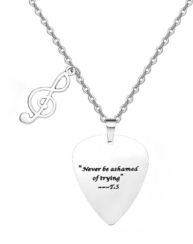 Musiin Guitar Pick Necklace for Taylor - Wearable Wisdom from the T.S Music Icon(Note)