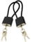 2 Pcs Steel Rope Padlocks with Same Keys - Outdoor Travel Security Cable Lock for Suitcase, Gate, Motorcycle, Gym Locker (Black)