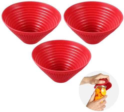 Gjinxi 3Pcs Jar Openers Rubber Jar Opener Gripper Top Rated for Seniors Multi Purpose Jar Grippers for Opening Jars for Weak Hands & Seniors with Arthritis Kitchen Tool for Easy Jar Opening