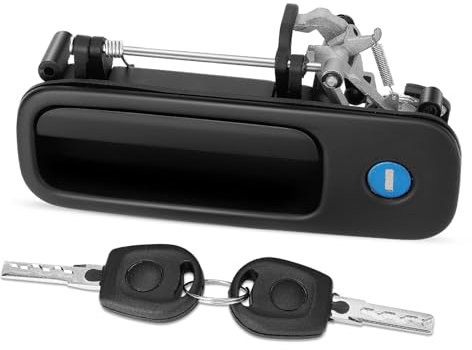 Fit4drive 1J6827565B - Manija de puerta trasera con cerradura, para puerta trasera de equipaje, compatible con VW Transporter T5 Caddy Golf Mk3 MK4 1991-2006 Ford Galaxy