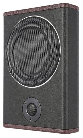 wanwanper Car Subwoofer, 600W 8 Inch Car Low Profile Stereo Subwoofer System Audio Underseat, Strong Compatibility, 37x25x7.5cm, Black