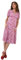 Joe Browns Womens Floral V-Neck Short Sleeve Midi Dress, Lilac, 16 UK
