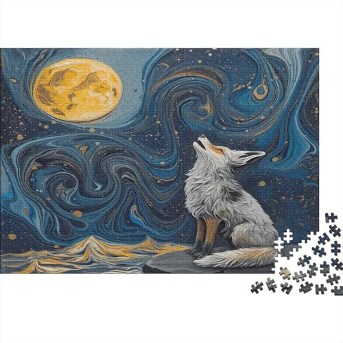 Wolf Puzzle 1000 Teile Für Erwachsene Und Kinder Ab 14 Jahren Für Stressabbauer Puzzel 1000pcs (75x50cm)