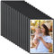 6x4Inch Magnetic Photo Frames for Fridge - 15 Pack Magnetic Picture Frame Set, Magnets Photo Sleeves, Reusable Magnetic Frames for White Board, DIY Fridge Magnets for Kids Adult Family, Black