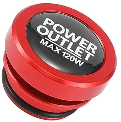 Shuade Car Outlet Covers 12V Power Socket Plug Covers Aluminum Plug Caps for Car Power Port Outlet