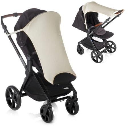 Jané Toldo Protección Solar para Carrito, UPF +50, Universal, Parasol Elástico, Transpirable, Color Beige