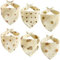 Vhtanop Lätzchen Baby, Dreieckstuch Baby Musselin, Halstuch Baby 100% Baumwolle, Sabberlätzchen, Spucktücher Baby, Verstellbare, 6 Stück