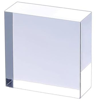 Solid Clear Acrylic Block Acrylic Cube 200mm x 200mm x (10-20) mm for Photography Props Paperweight(200mmx200mmx20mm)