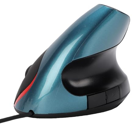Goshyda Souris Verticale, Souris Filaire USB Ergonomique pour PC Portable, Ordinateur de Travail, Jeu, avec Suivi Optique à 5 Boutons