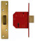 Union Locks 2134E 5 Lever BS Mortice Deadlock 67mm - Brass Finish (Boxed)