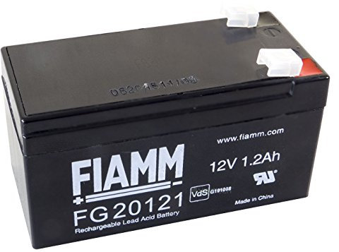 FIAMM Akku als Ersatz für Bleiakku FG20121 12V 1,2 Ah Blei Gel Akku 20121
