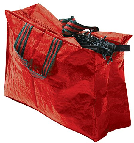 Christmas Lighting Storage Bag Polyethylene Green