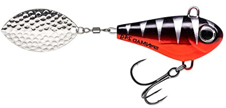 SpinMad Jigmaster 24g Jig Spinner - Bleikopfspinner, Farbe Lieblingsköder:Black Perch