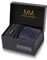 Cravate Hommes Pointillé Bleu foncé et mouchoirs de poche, boutons de manchette et Pinces à cravates | Coffret cadeau | Accessoires de Fete de Mariage