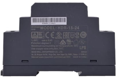 Meanwell HDR-15-24 Power Supply - 15W 24V 0.63A - Ultra Slim