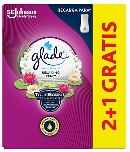 GLADE BY BRISE ambientador un toque relax zen recambio 3 uds, fresca