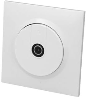 Legrand 600751 Prise TV étoile blindée dooxie one livrée avec plaque carrée blanche et griffes