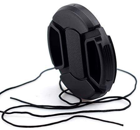 Bouchon avant d'objectif à clipser 72 mm pour Nikon/Sony/Canon/Pentax/Samsung avec cordon anti-perte