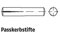 KS Tools - Perno per intaglio ISO 8745, in acciaio, 6 x 40, 100 pezzi
