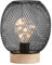 URBNLIVING Industrial Vintage Retro Battery Operated LED Desk Lamp Light Up Bedside Lantern Home Office (Round)