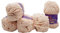 Ilkadim 5 x 100 Gramm Himalaya Velvet Micro-Polyester Strickwolle, Babywolle samtig 500 Gramm Wolle (blush 90053) Blush 90053