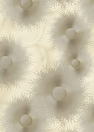 Tapete Vlies ELLE Decoration Grafik Sonne beige Metallic 10191-02