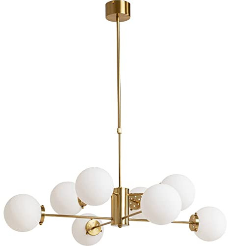 Kare Design Hängeleuchte Heavenly Gold 98cm, Kugelleuchte, Glaskugel, Pendellampe, höhenverstellbar, (HxBxT) 150x98x98cm