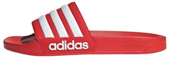 adidas Unisex Adilette Shower Slides Vivid Red/Cloud White/Vivid Red 18 UK 54 EU