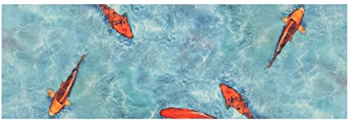 Primaflor PVC Bodenbelag KOI | 80x200cm| Fischmotiv im Wasser | 2,5 mm | PVC Meterware mit Vliesrücken | R10 rutschhemmend | trittschalldämmend | Vinyl Boden für Bad und Küche