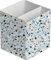 LEAZUL Stifthalter, Make-up-Pinselhalter, Keramik, 2 Fächer, Stifthalter, Gold, Terrazzo, Marmor, Frauen, Stift-Organizer, Schreibtisch-Organizer, Schreibtisch-Aufbewahrung, Stiftbehör, Blau