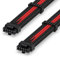 EZDIY-FAB Cavo a Manicotto 16AWG PCI-e 5.0 12VHPWR PSU,600W Cavo da 12+4 pin Maschio a 12+4 pin Maschio per RTX 3090Ti/4070Ti/4080/4090, 60cm/23.62in-Nero Rosso