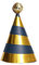 Wambere 12 Stück Partyhüte zum Geburtstag mit Pompons,Partyhüte Party Kegel Hüte,Geburtstag Kegel Hüte Party Supplies Hütchen Geburtstagshut für Kinder Festival Baby Shower,Gold