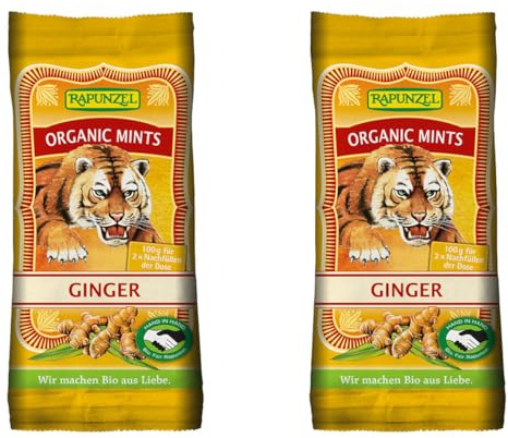 Rapunzel Bio Organic Mints Ginger HIH Nachfüllbeutel (2 x 100 gr)