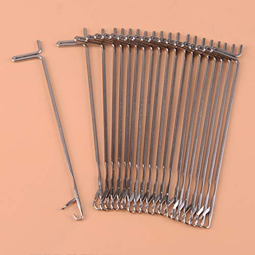 20 Stück Strickmaschinen-Hakennadeln passend for Silver Reed Singer Studio Empisal Knitmaster LK150 LK360 Leistung