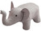 kowaku Tierischer Fußhocker, Fußstütze mit Holzbeinen, Kinderhocker, Sofa, Teehocker für Spielzimmer, weißer Elefant