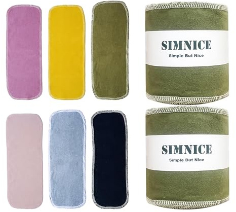 Simnice Lot de 60 rouleaux de papier toilette réutilisables pour bidet, lingettes lavables pour bidet, serviettes en papier sans papier, lingettes absorbantes et réutilisables
