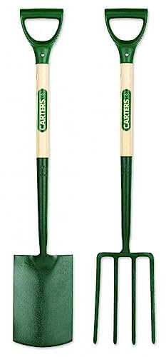 PDL – Pegdev - Ergonomic Steel Garden Spade & Fork Set, Single-Piece Construction | Professional Grade for Perfect Horticulture.