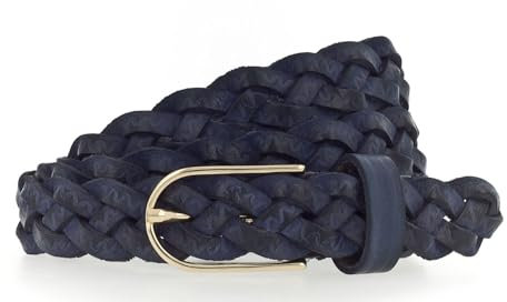 Vanzetti Braided Women's Belt W105 Navy