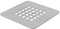 ERCOS Griglia Copripiletta per Piatto Doccia Stone, Acciaio INOX, Facile da Pulire, 125x125 mm, Colore Bianco Opaco