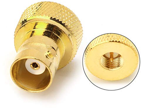 Xuanxi BNC-Buchse auf SMA-Stecker, RF-Stecker, Koaxial-Konverter-Adapter, gerade Antenne, FM